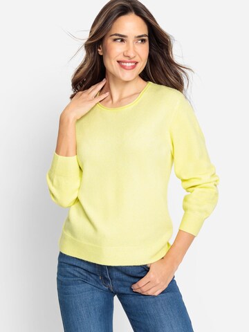 Pull-over 'Henny' Olsen en jaune : devant