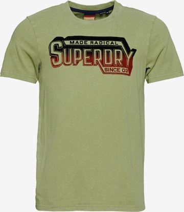 T-Shirt Superdry en vert : devant