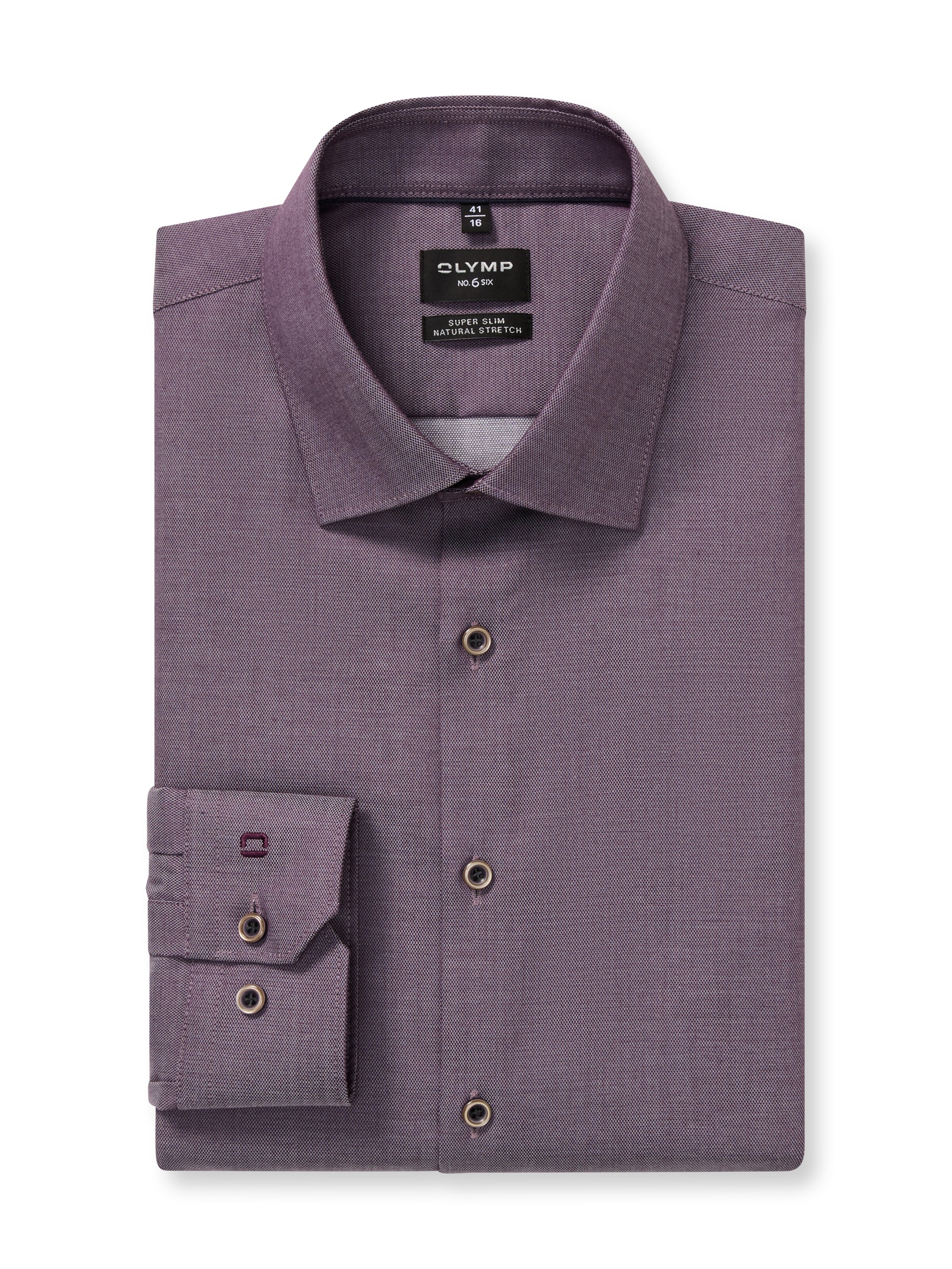 OLYMP Super Slim Fit Hemd in Lila