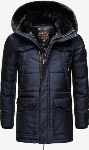 NAVAHOO Winter Jacket 'Luaan' in Blue: front