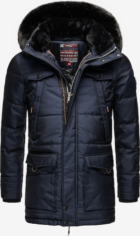 NAVAHOO Winter Jacket 'Luaan' in Blue: front