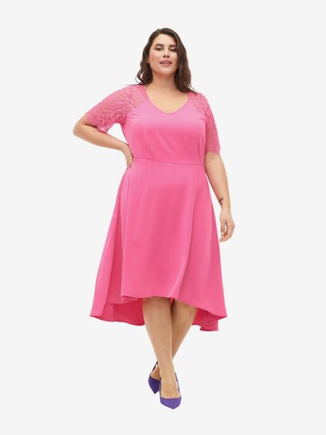 Zizzi Cocktail dress 'Angeline' in Pink