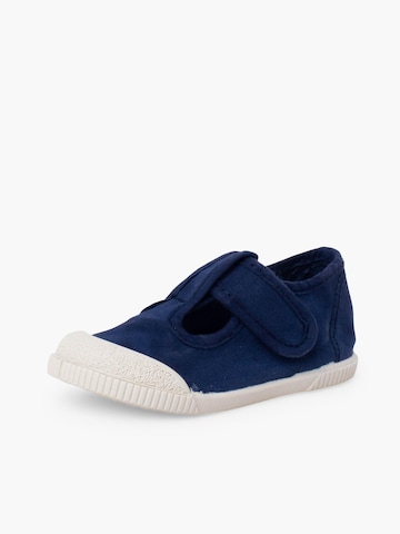 Pisamonas First-Step Shoes in Blue: front