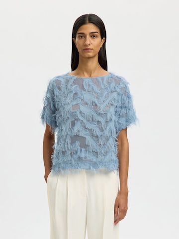 SELECTED Bluse 'SLFMyline' i blå: forside