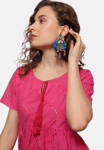IZIA Earrings in Green: front