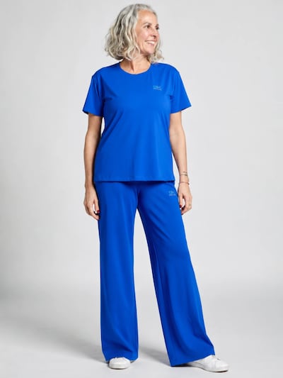 SPORTKIND Pantalon de sport 'Wide Training Pants' en XS en bleu cobalt, Vue avec produit