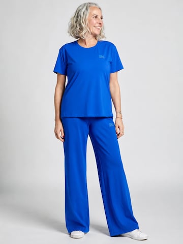 SPORTKIND Flared Sporthose 'Wide Training Pants'‌‌‌‌‌‌‌‌‌‌ in Blau: Vorderseite