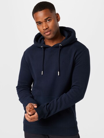 Sweat-shirt Superdry en bleu : devant