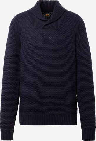 BOSS Sweater 'Amado' in Blue: front