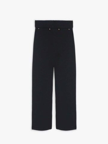 Scalpers Wide Leg Hose in Schwarz