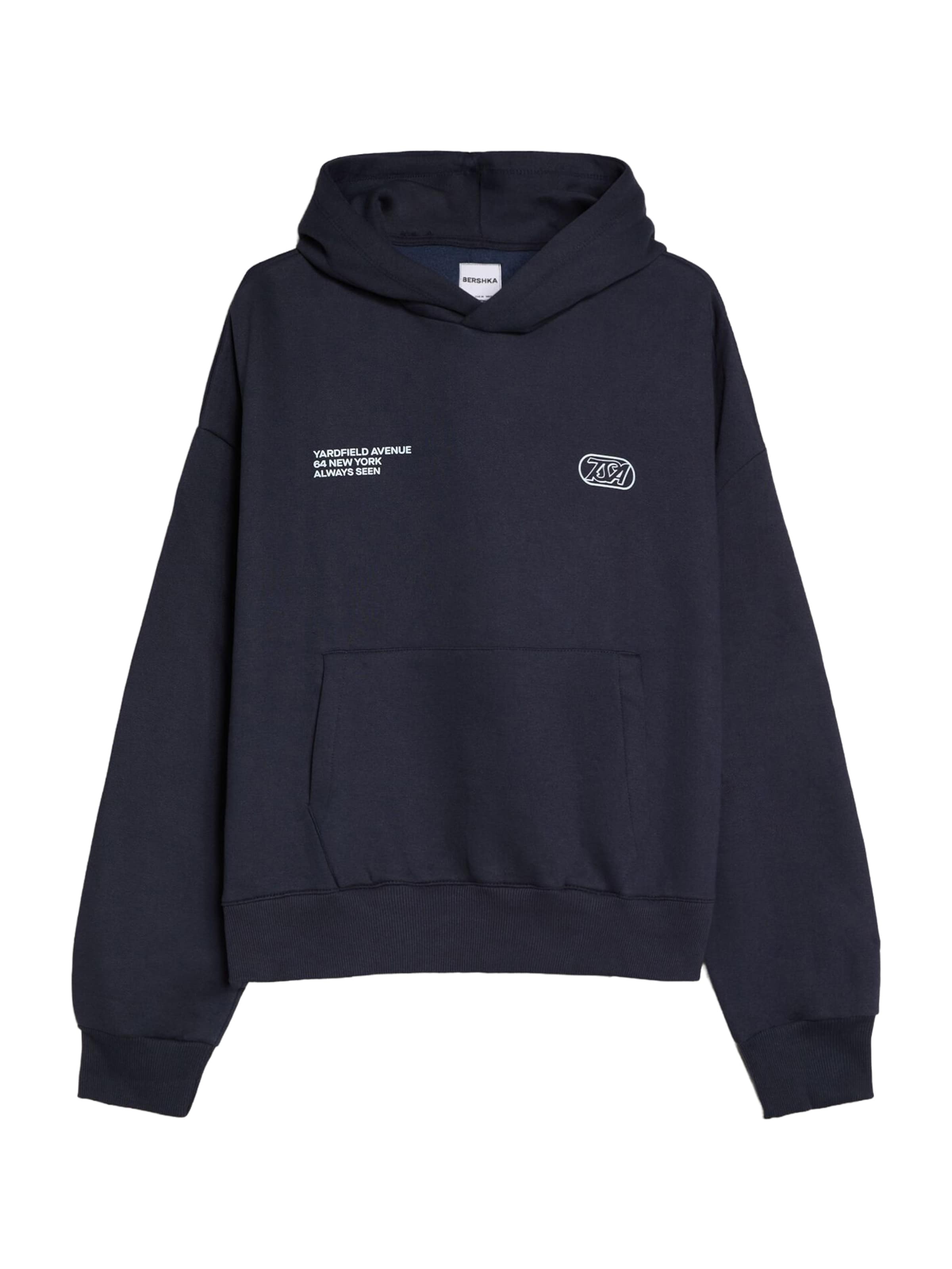 Bershka Mikina – modrá: přední strana