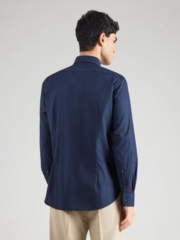 Coupe slim Chemise Michael Kors en bleu : derrière