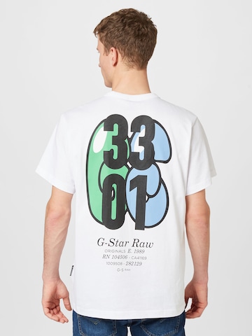 T-Shirt G-Star RAW en blanc