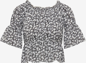 MYMO Blouse in Zwart: voorkant