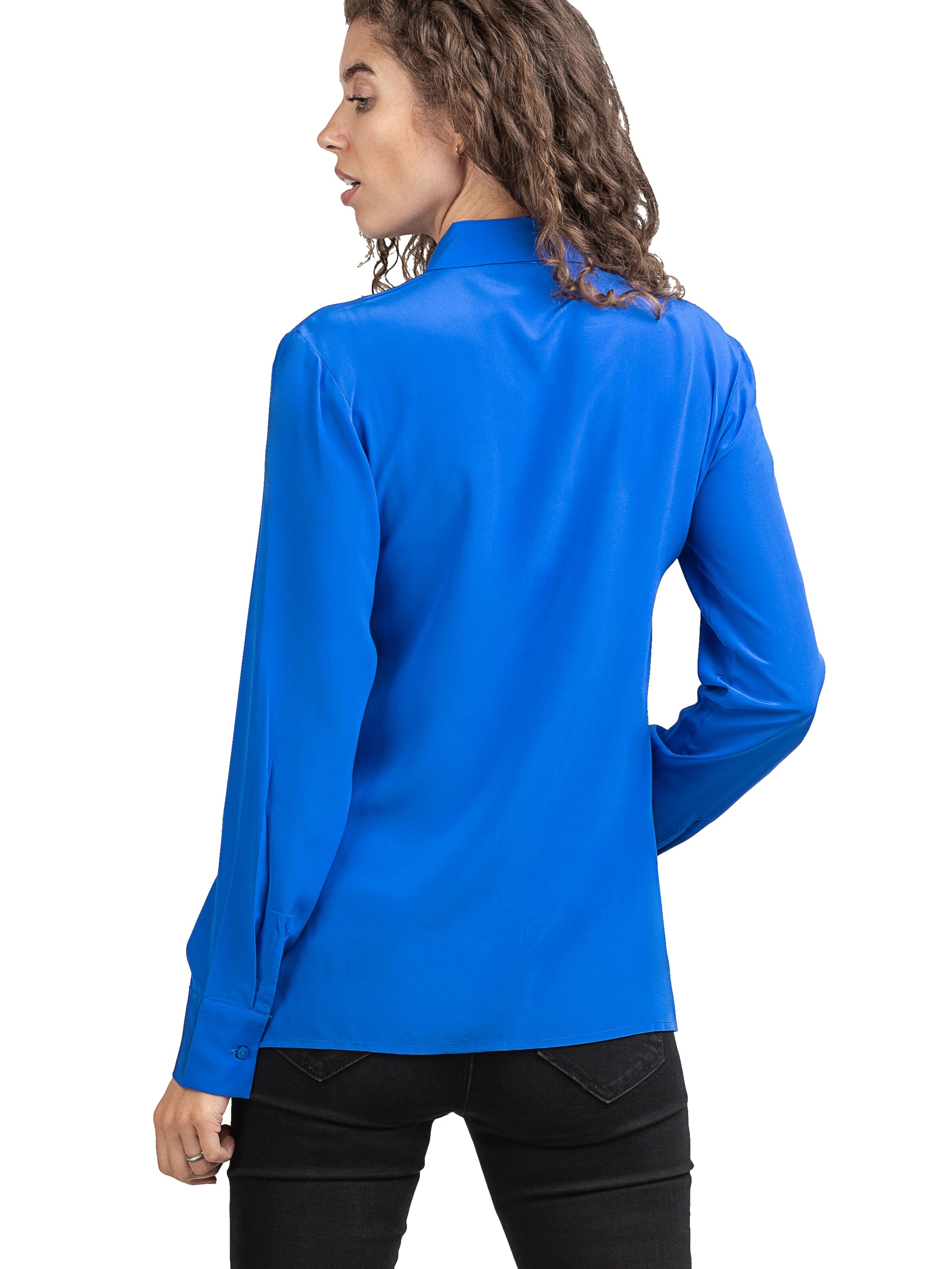 Camicia da donna 'Seidenbluse Collettoseta' di Posh Gear in blu