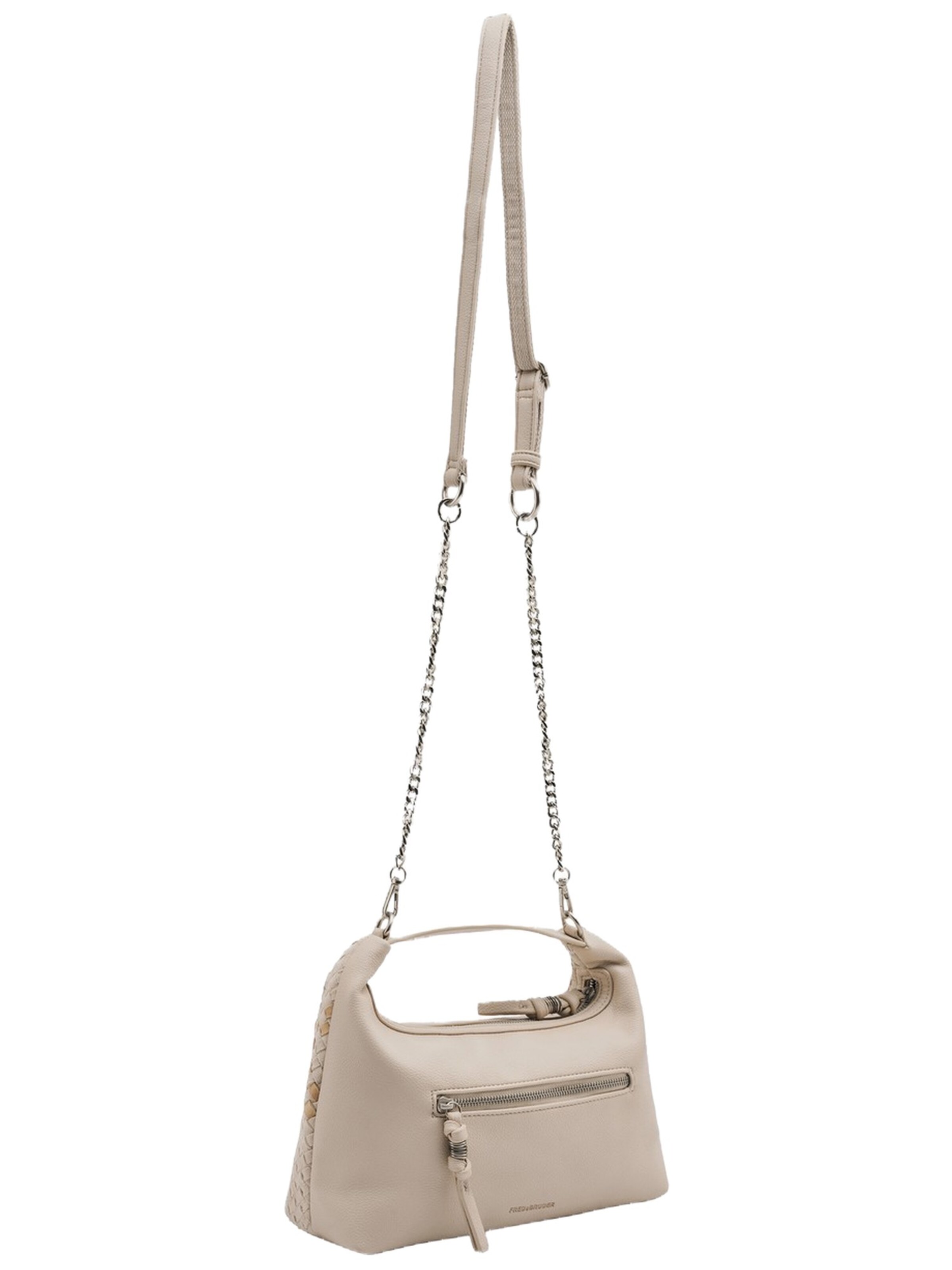 FREDsBRUDER Crossbody Bag 'Happy Weave' in Beige: front