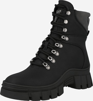 GUESS Lace-Up Boots 'HEARLY' in Black: front
