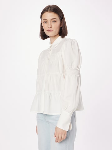 VILA ROUGE Блуза 'MELEK' в бяло: отпред