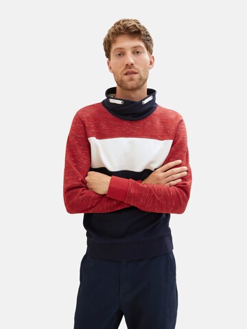 TOM TAILOR Sweatshirt i rød