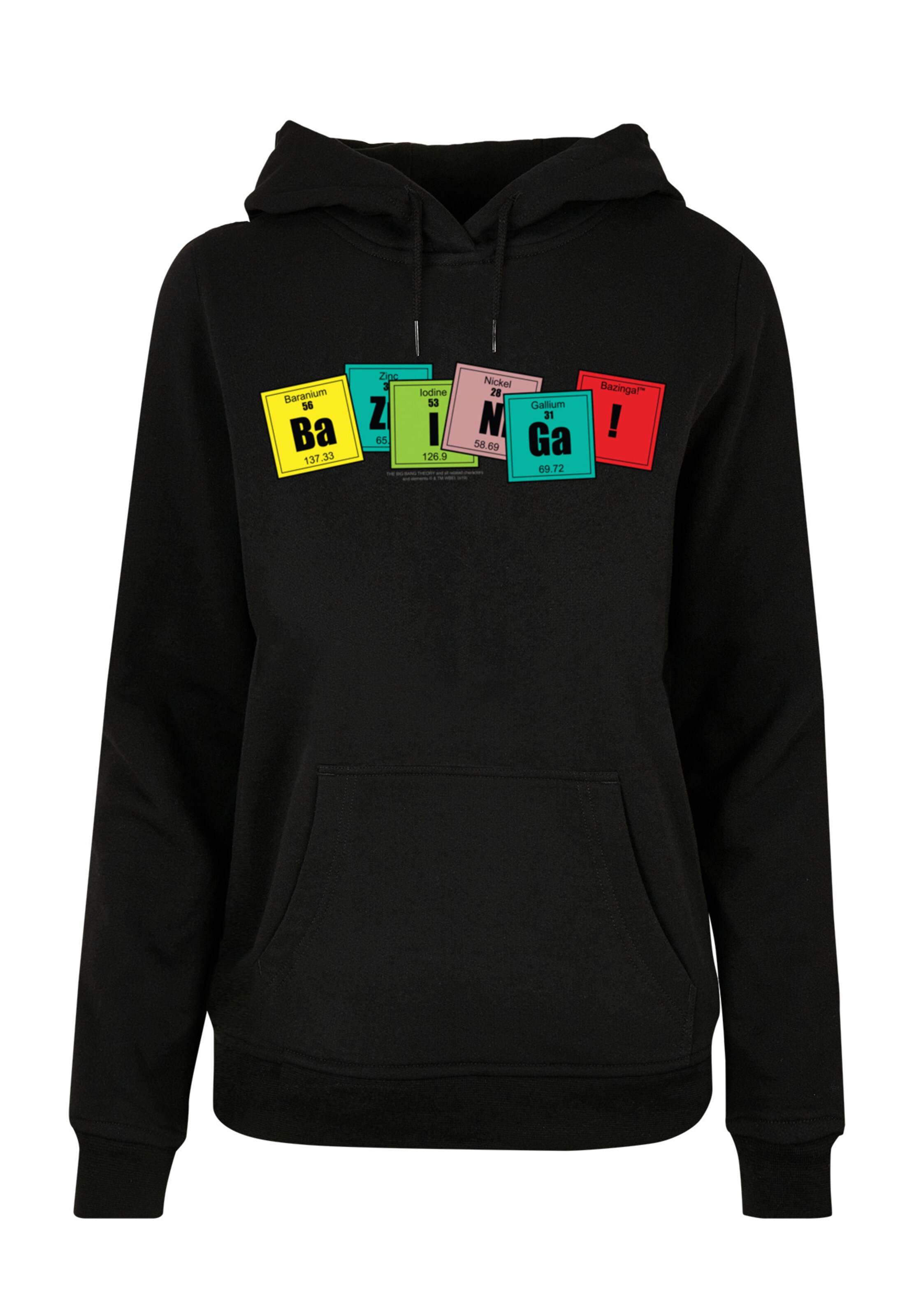 F4NT4STIC Sweatshirt in Zwart: voorkant