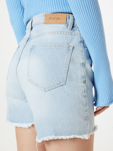 Nasty Gal Slimfit Jeans i blå