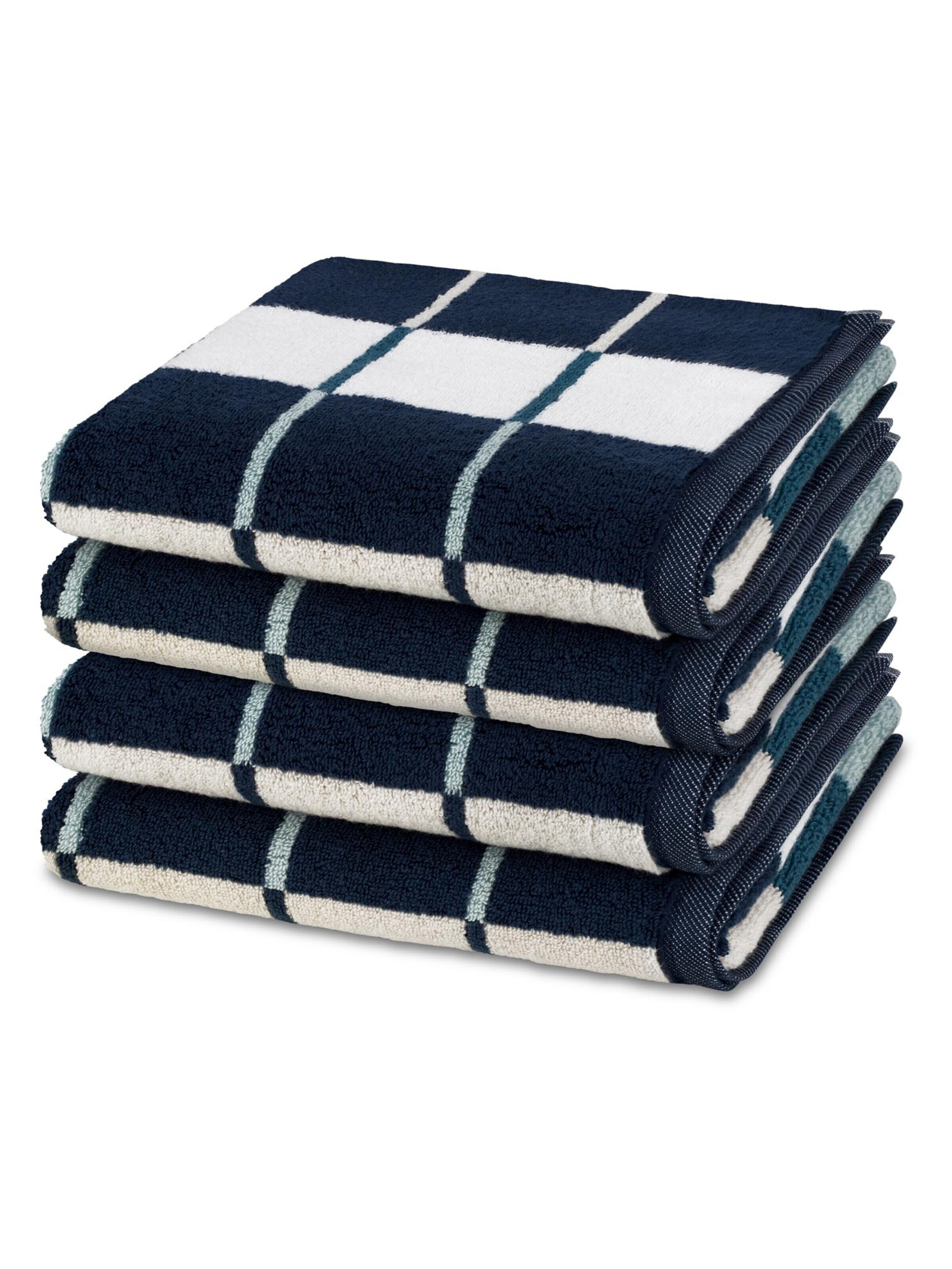 ROSS Handtuch 'Three Stars'‌‌‌‌‌‌‌‌‌‌ in Blau: Vorderseite