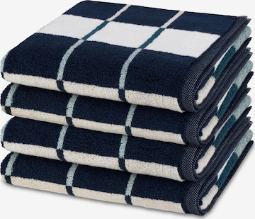 ROSS Handtuch 'Three Stars' in Blau: Vorderseite