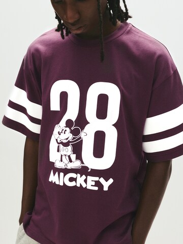 Pull&Bear Póló 'MICKEY 28' - piros