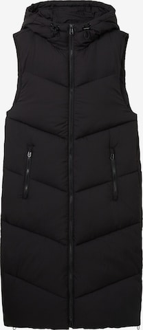 TOM TAILOR DENIM Vest in Black: front