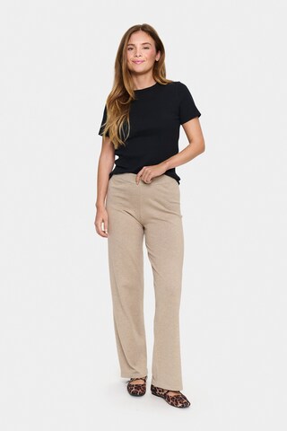 SAINT TROPEZ Regular Broek 'MilaSZ' in Beige