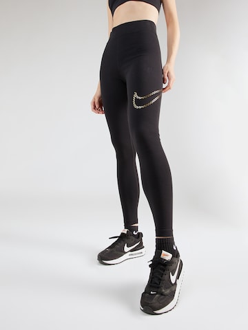 Nike Sportswear Normální Legíny – černá: přední strana