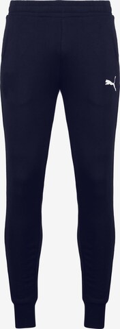 Effilé Pantalon de sport 'Teamgoal 23' PUMA en bleu : devant