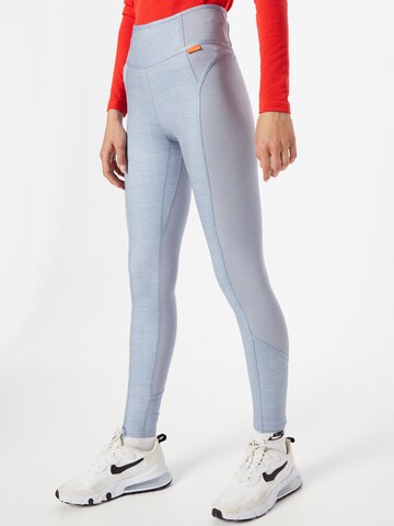 NIKE Skinny Športne hlače 'One Luxe' | siva barva