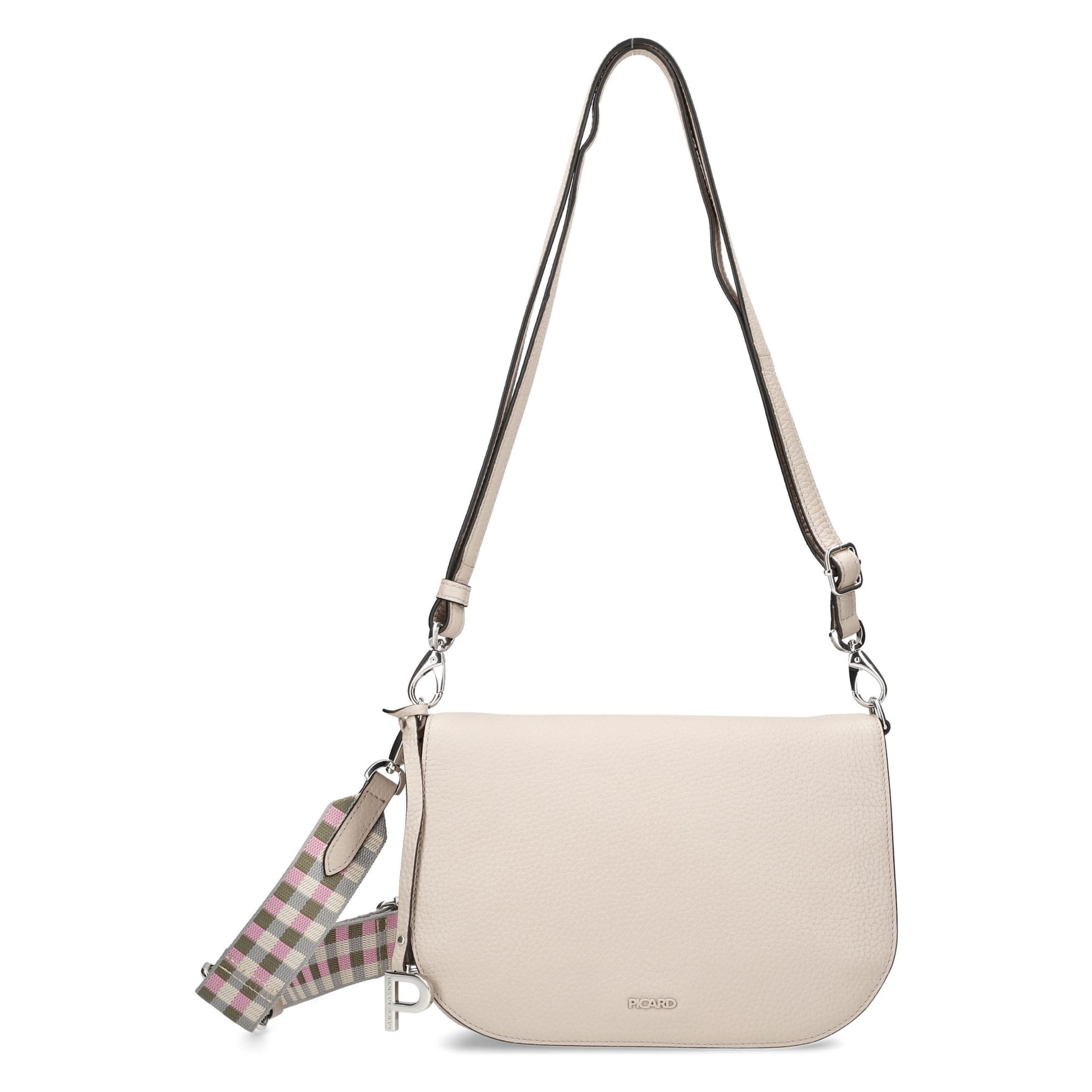 Borsa a spalla 'Texel' di Picard in bianco: frontale