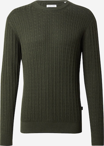 JACK & JONES - Pullover 'JJEEMIL' em verde: frente