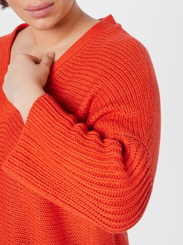 Noisy May Curve Sweater 'VERA' in Red