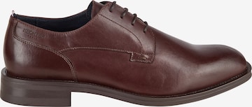 Chaussure à lacets HECHTER PARIS en marron : devant