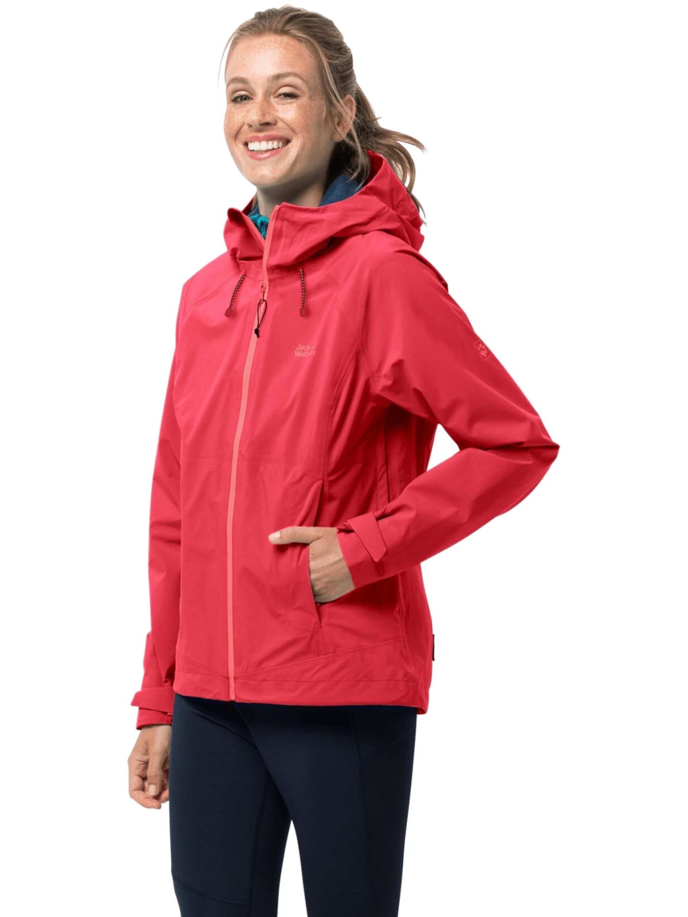 Veste outdoor JACK WOLFSKIN en rouge