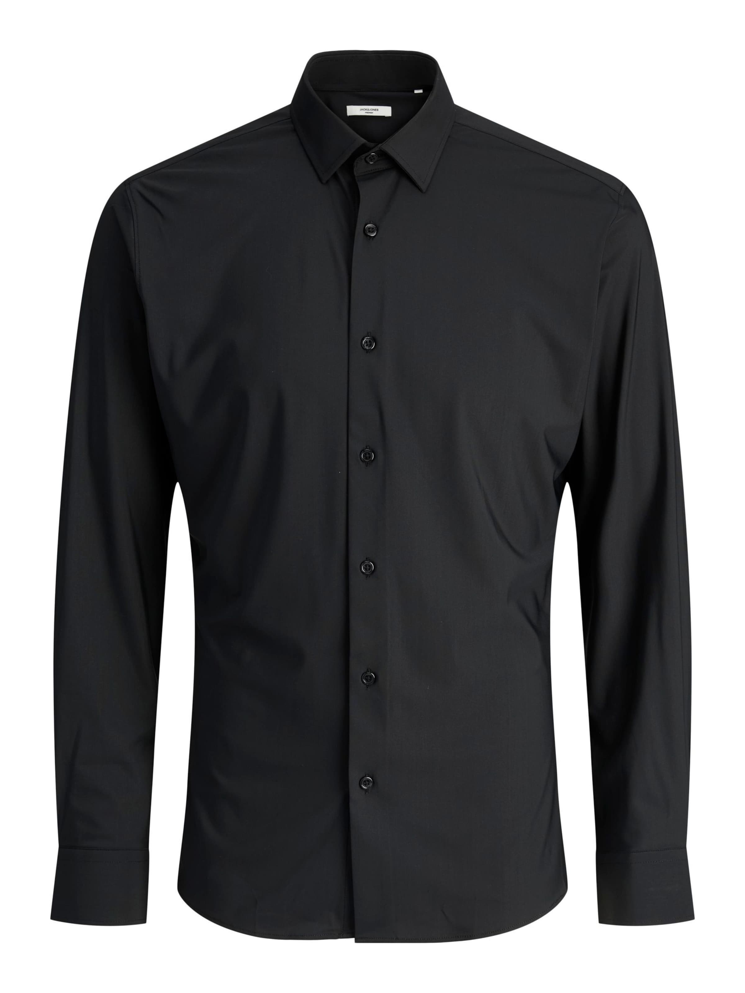 Regular fit Camicia business di Jack & Jones Plus in nero: frontale