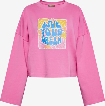 ebeeza Sweatshirt in Pink: front