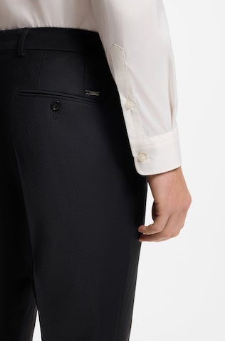 BOSS Slim fit Pleated Pants 'George' in Blue