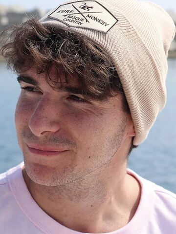 Surf Monkey Beanie in Beige