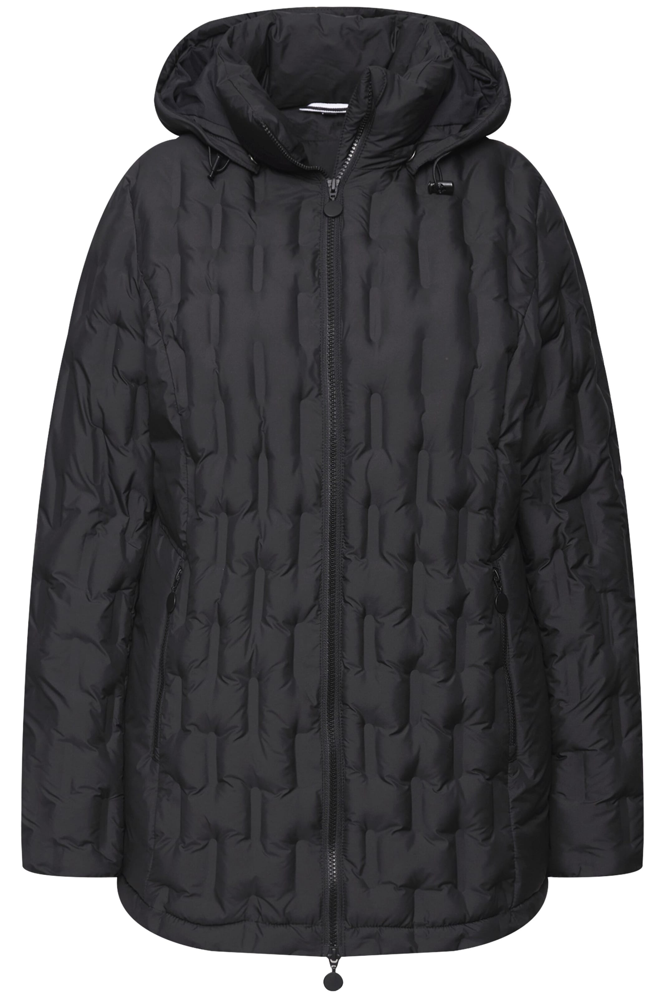 Veste fonctionnelle Ulla Popken en noir : devant