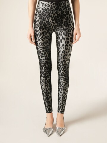 CALZEDONIA Skinny Leggings in Grey: front