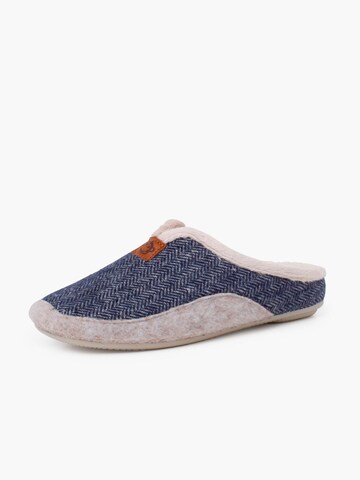 Pisamonas - Zapatillas de casa en azul: frente