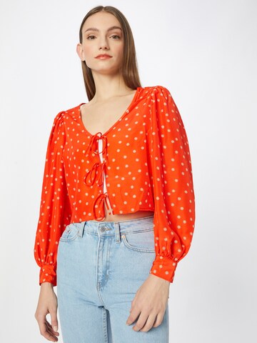 LEVI'S ® Blouse 'Fawn Tie Blouse' in Oranje: voorkant