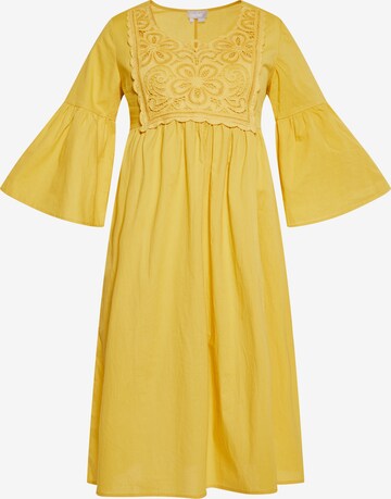 Robe Usha en jaune : devant