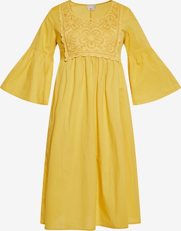 Robe Usha en jaune : devant