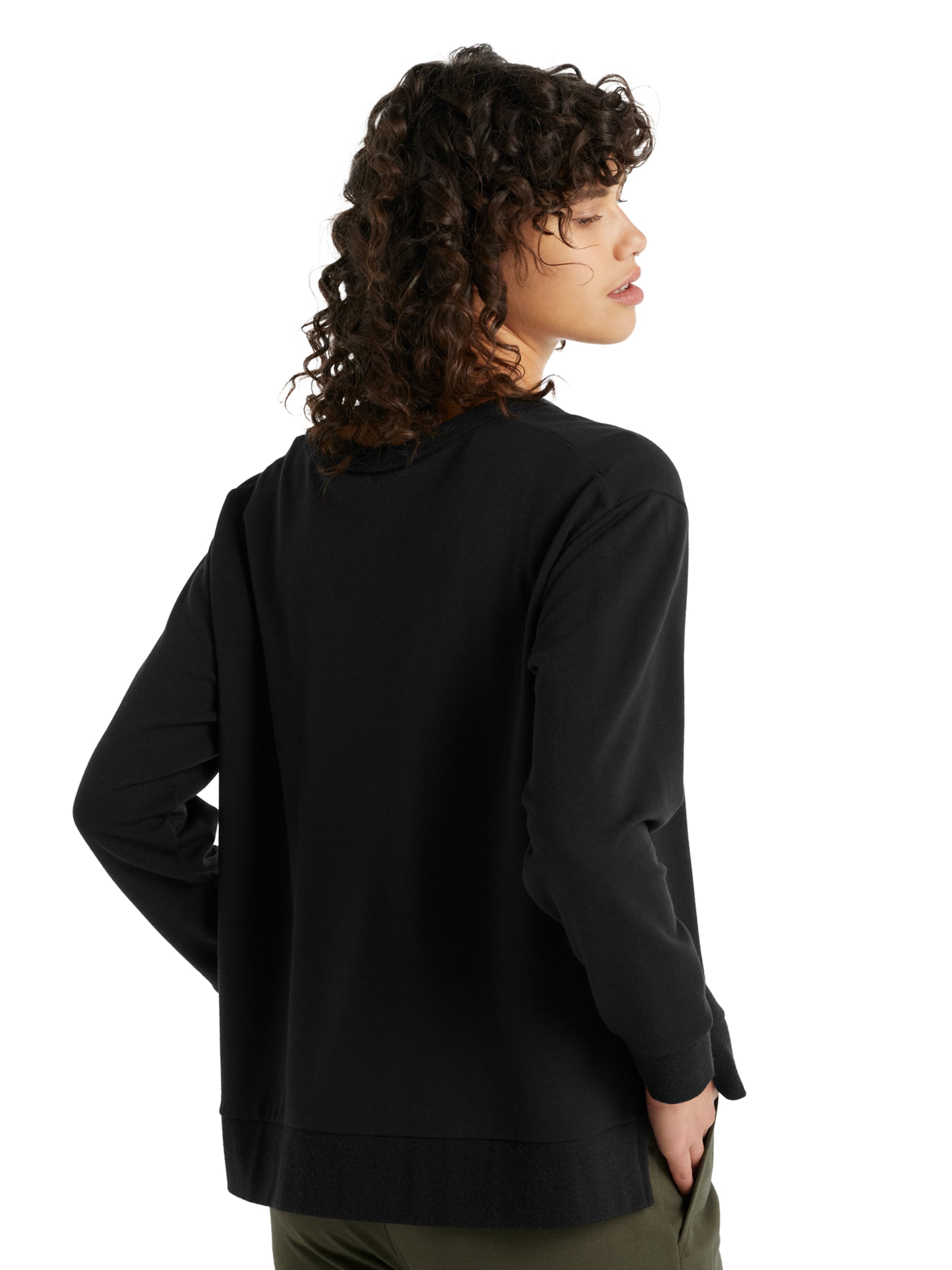 ICEBREAKERSportska sweater majica 'DALSTON' - crna boja