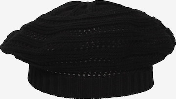 LOEVENICH Baskenmütze in Schwarz: Vorderseite